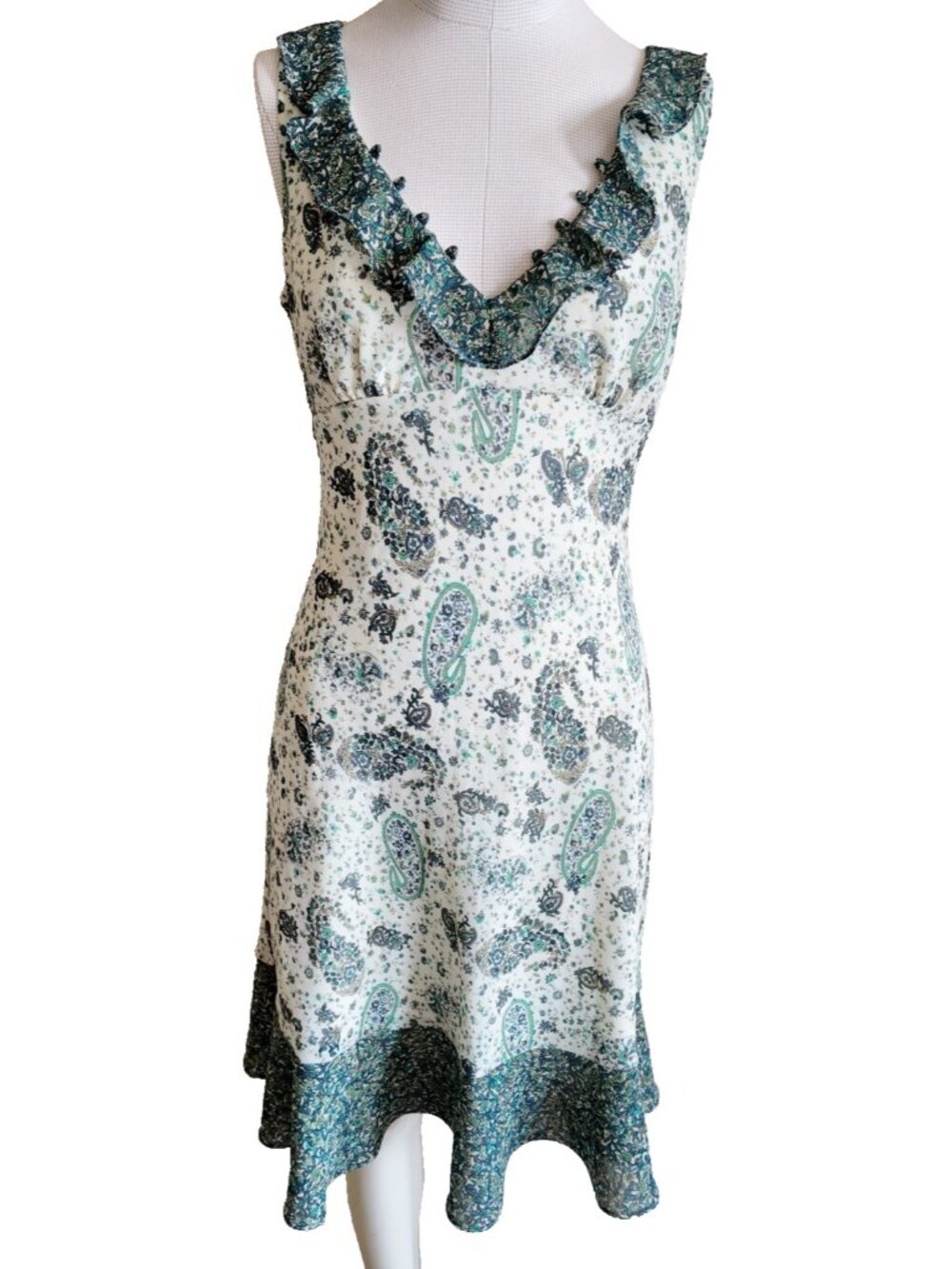 Vintage Breaking loose summer dresss paisley print size Medium